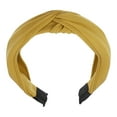 thumbnail image 1 of Unique Bargains Satin Knot Headband Hairband for Women Yellow 1.2 Inch Wide 1 Pcs, 1 of 7