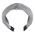thumbnail image 1 of Unique Bargains Satin Knot Headband Hairband for Women Gray 1.2 Inch Wide 1 Pcs, 1 of 7