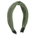 thumbnail image 1 of Unique Bargains Satin Knotted Headband Hairband for Women 1.2 Inch Wide Green, 1 of 7