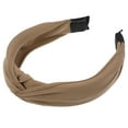 thumbnail image 1 of Unique Bargains Satin Knotted Headband Hairband for Women 1.2 Inch Wide Light Brown, 1 of 7
