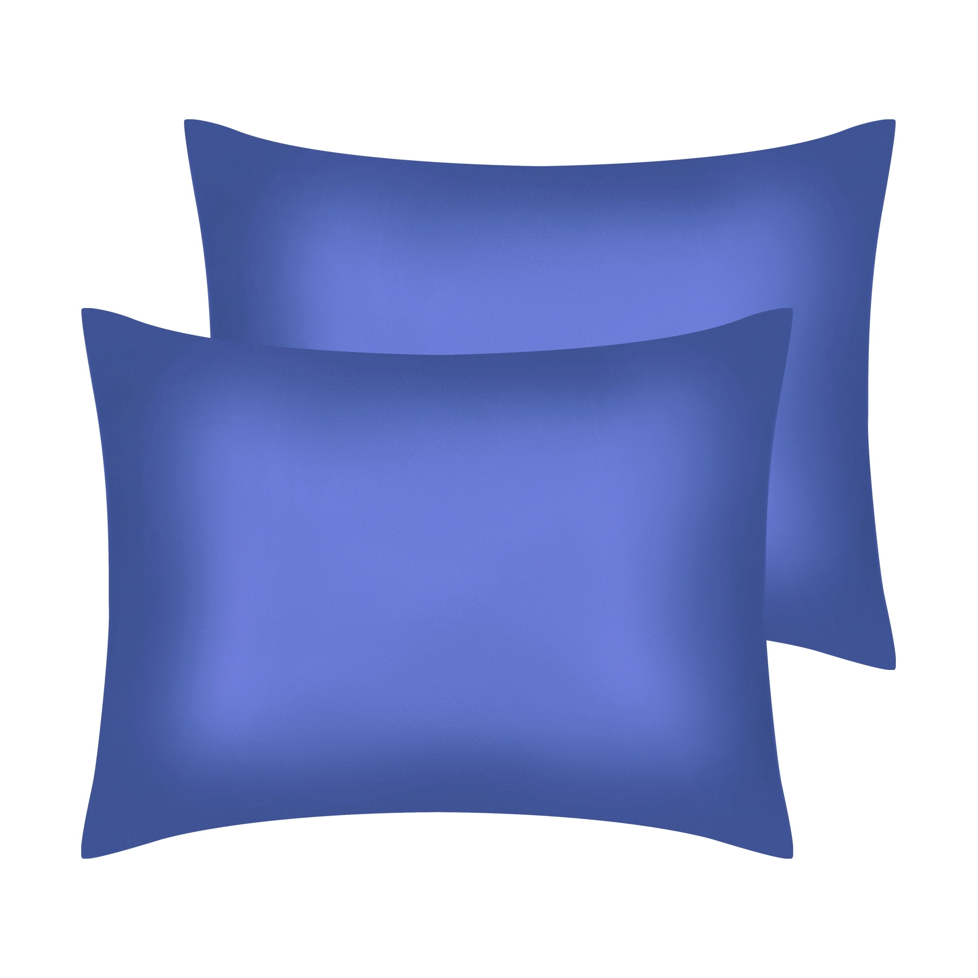 Unique Bargains Satin Pillow Case Cooling Pillowcases with Envelope Closure Standard Navy