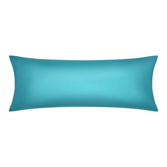 Unique Bargains Satin Pillow Cases Set of 2 Cooling Pillow Covers Blue Green