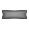 thumbnail image 1 of Unique Bargains Satin Pillow Cases Set of 2 Cooling Pillow Covers Dark Gray, 1 of 8