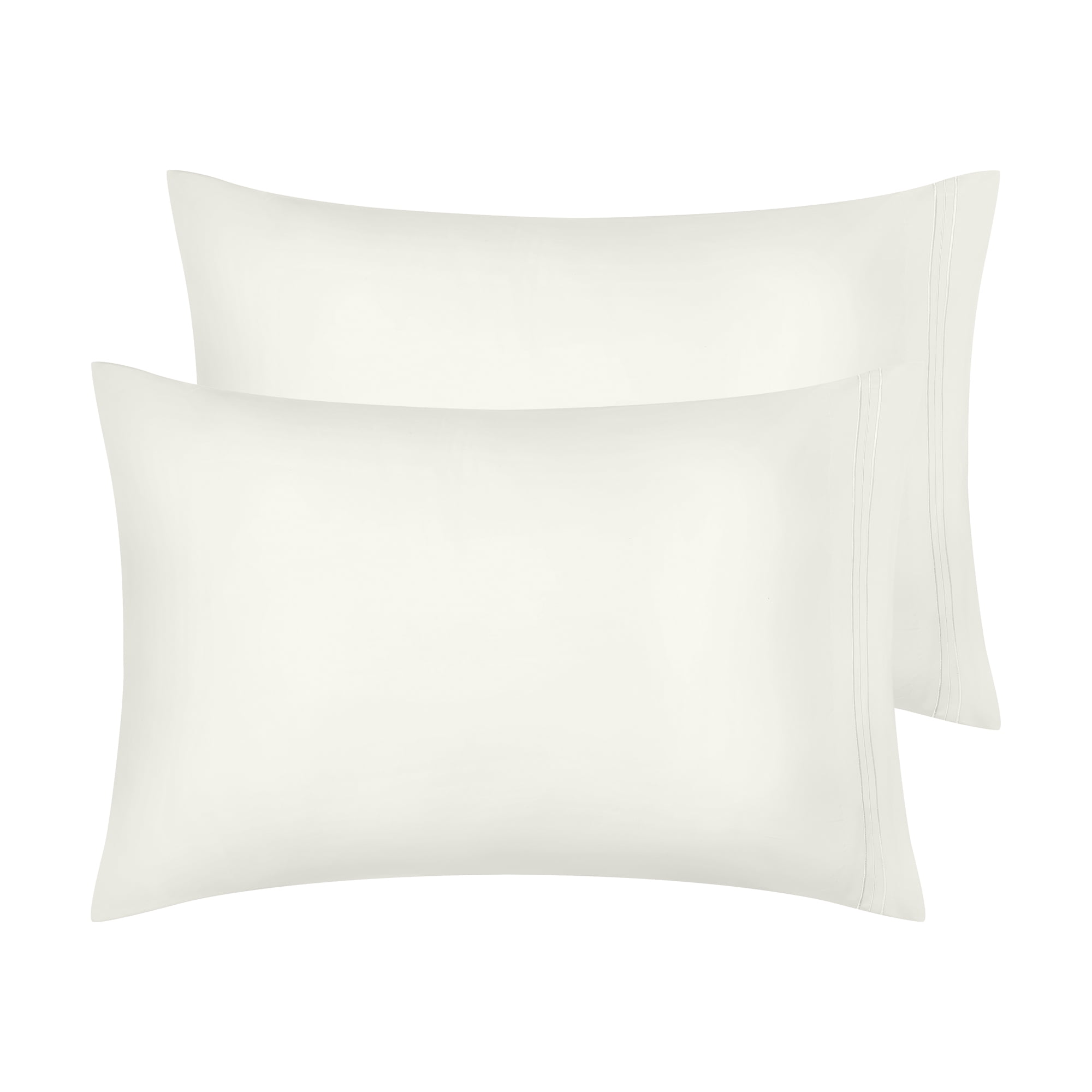 Unique Bargains 2 Pack Polyester Pillow Cases Pillow Covers Queen Beige