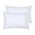 Unique Bargains Satin Pillow Cases Set of 2 Cooling Pillow Covers Queen