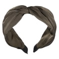 thumbnail image 1 of Unique Bargains Satin Twist Headband Hairband for Women 1.2 Inch Wide 1 Pcs Light Brown, 1 of 7
