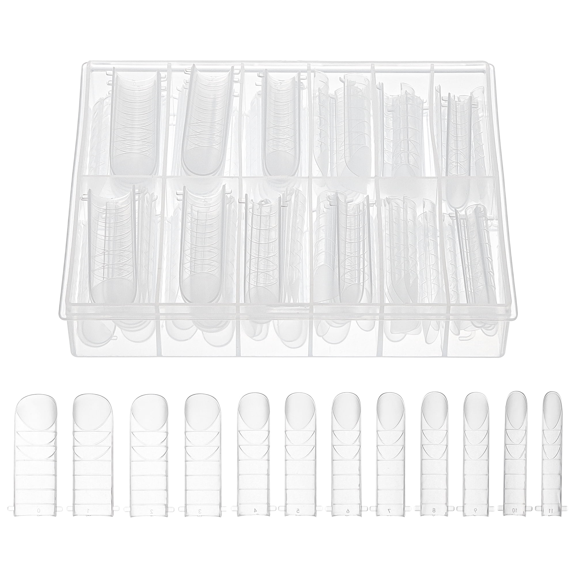 Unique Bargains Scale Faux Crystal Extension Fake Nails 120 Pcs [JM-20]