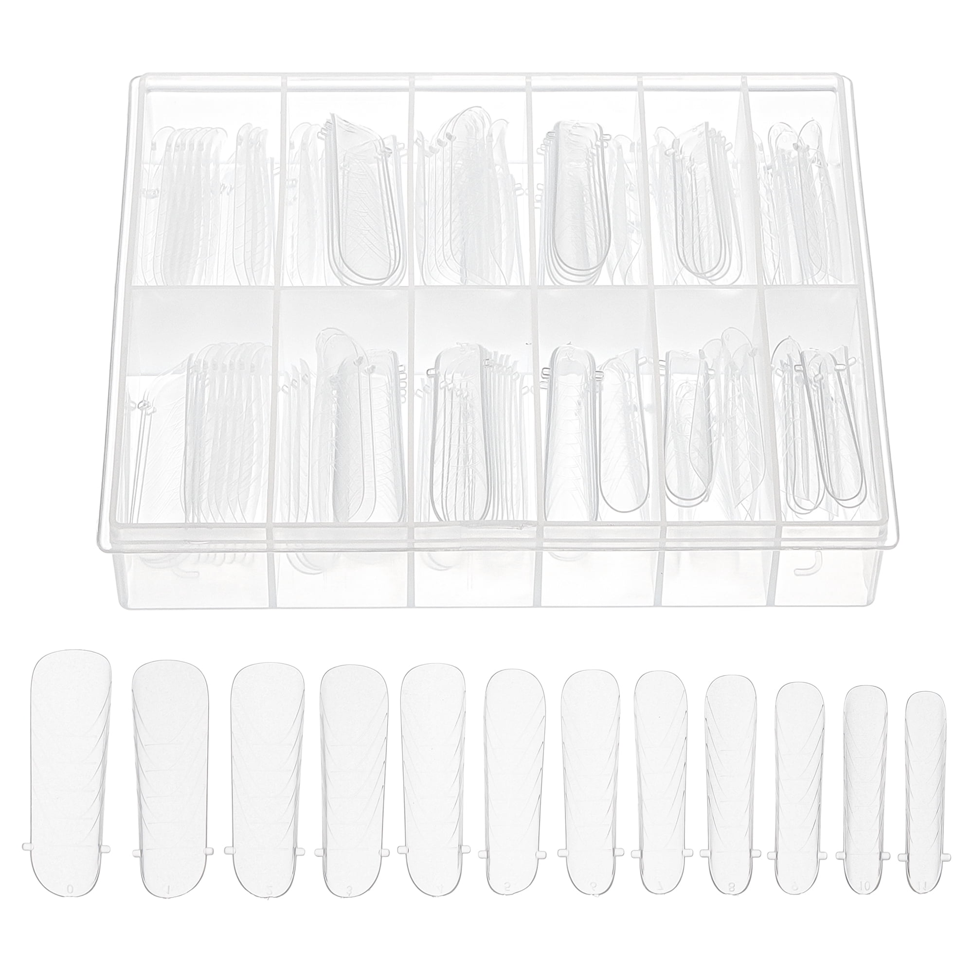 Unique Bargains Scale Faux Crystal Extension Fake Nails 120 Pcs [JM-22]