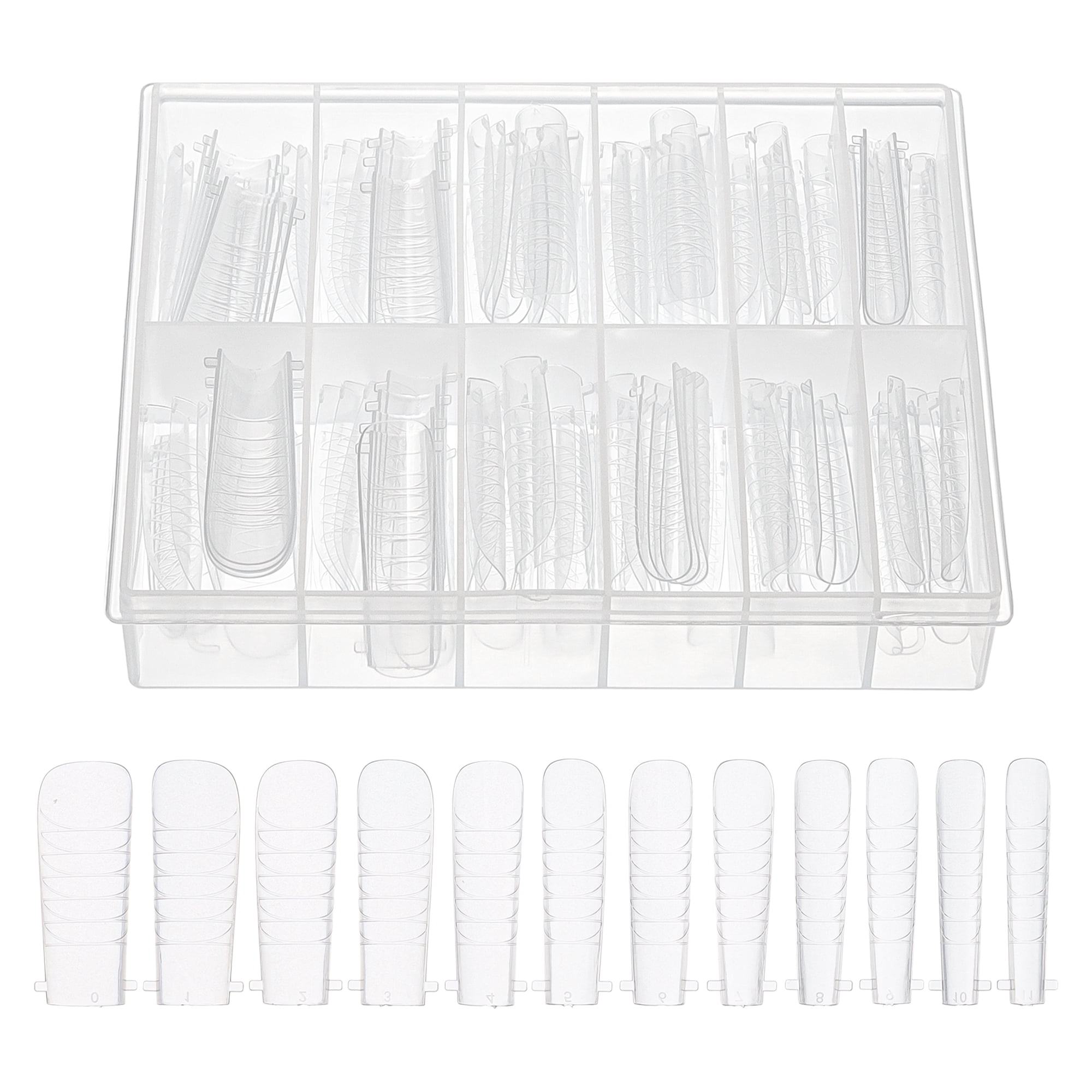 Unique Bargains Scale Faux Crystal Extension Fake Nails 120 Pcs [JM-23]