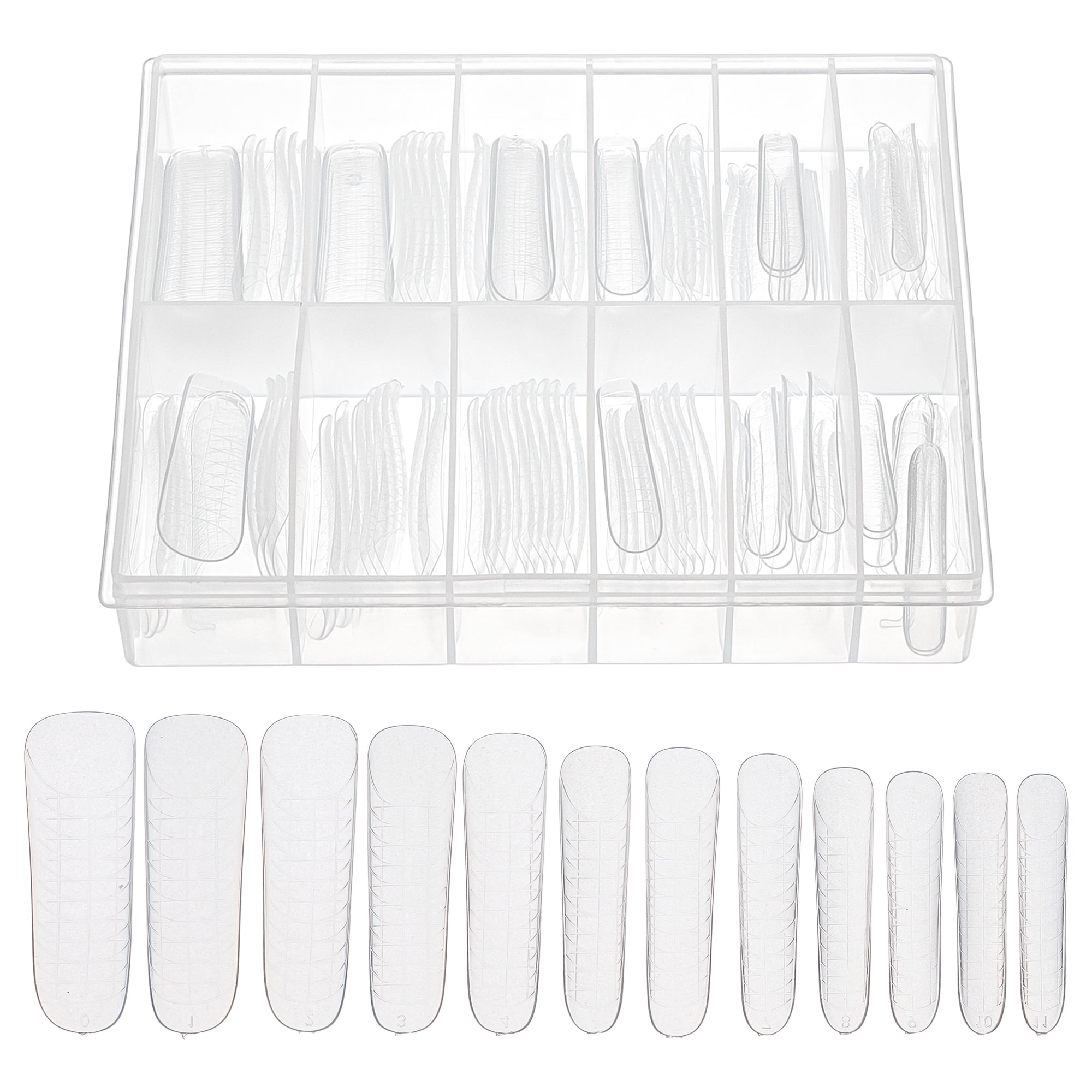 Unique Bargains Scale Faux Crystal Extension Fake Nails 120 Pcs [JM-24]