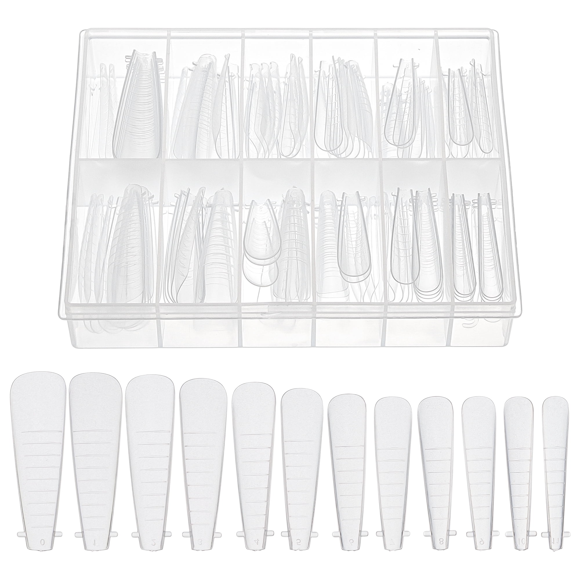 Unique Bargains Scale Faux Crystal Extension Fake Nails 120 Pcs [JM-26]