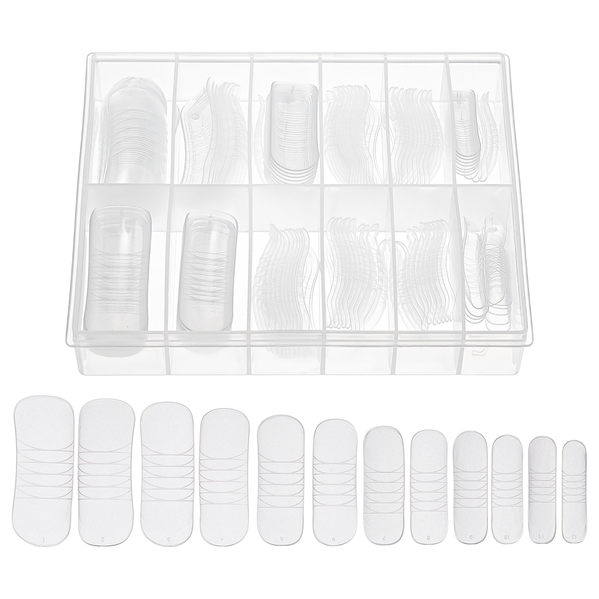 Unique Bargains Scale Faux Crystal Extension Fake Nails 120 Pcs [JM-4]