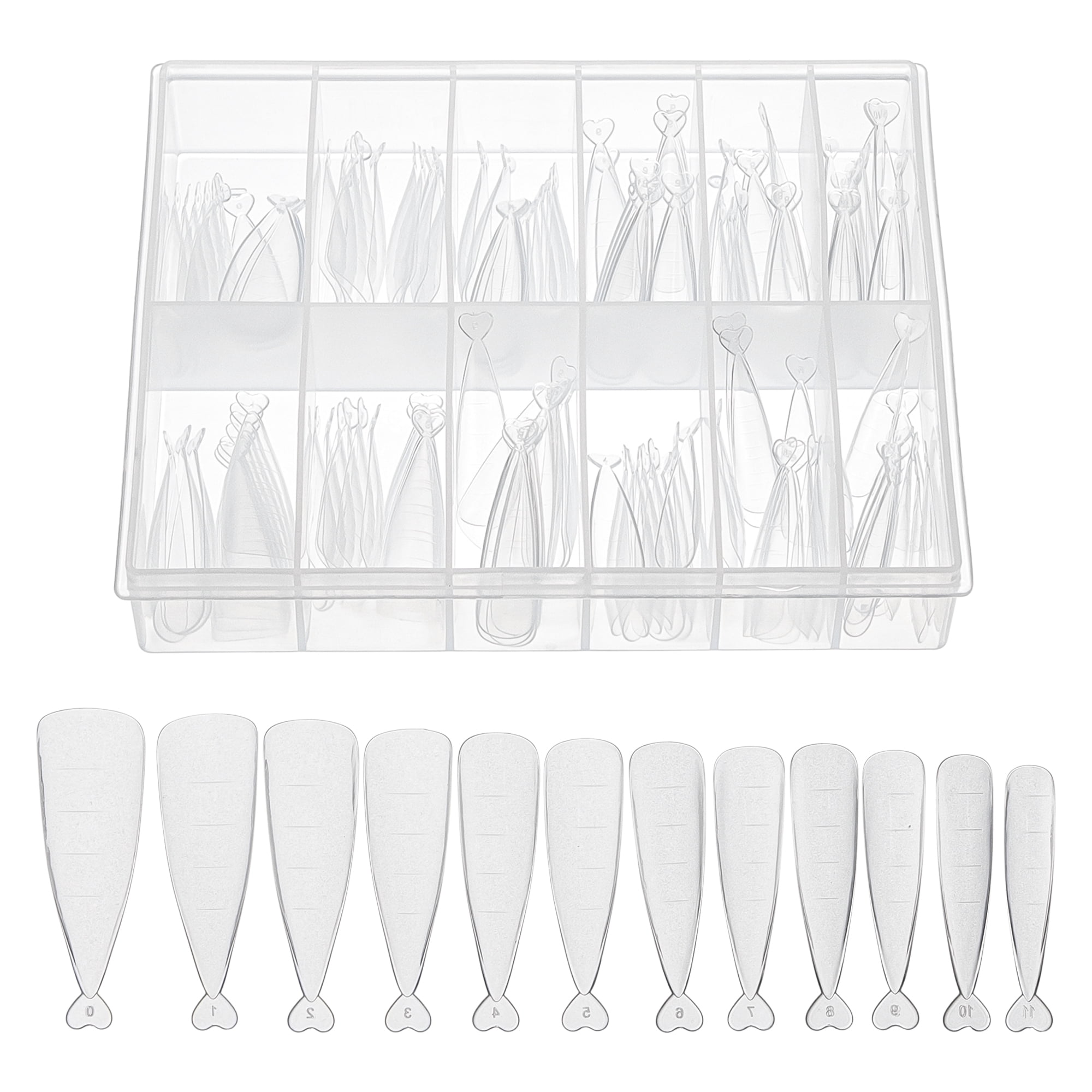 Unique Bargains Scale Faux Crystal Extension Fake Nails 120 Pcs [JM-8]