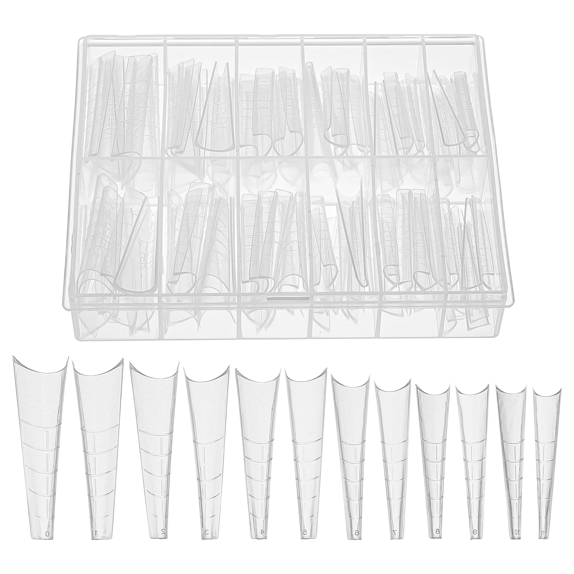 Unique Bargains Scale Faux Crystal Extension Fake Nails 120 Pcs [JM-9]