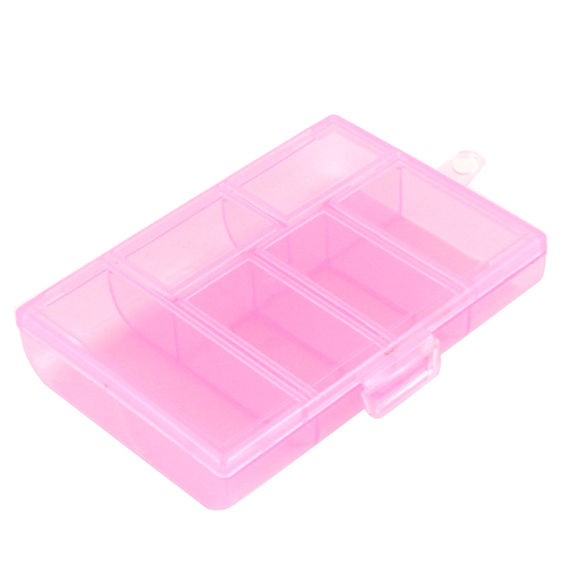 Unique Bargains Screws Plastic 6 Compartments Storage Case Box
