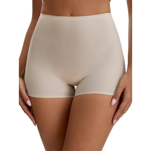 Unique Bargains Seamless Tummy Slimming Control Panties M Beige