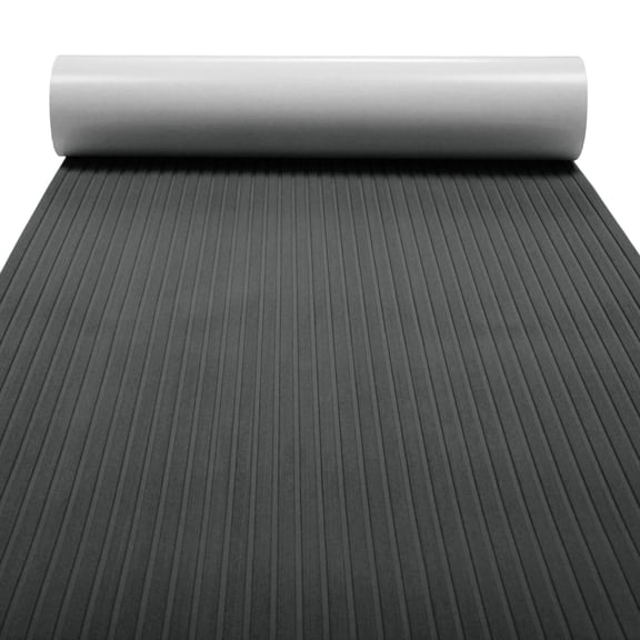 Unique Bargains Self-Adhesive 96.06"Lx47.24"W Boat Flooring Strip Cut EVA Foam Sheet Non-Slip Traction Pad for Boats Decking Surfboard Paddle Board Deep Gray