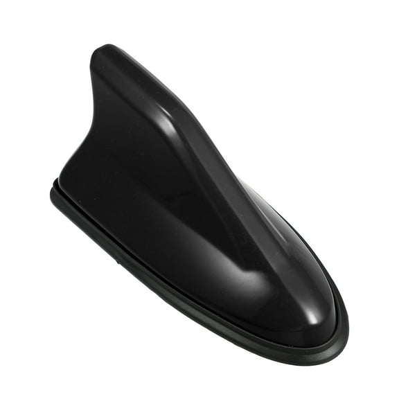Unique Bargains Self Adhesive Shark Fin Shape Car Roof Aerial Antenna Decorative AM/FM Radio Signal Antenna Black