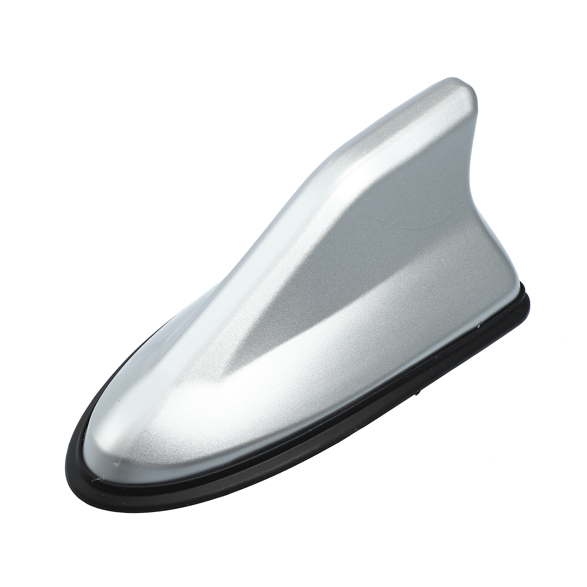 Unique Bargains Self Adhesive Shark Fin Shape Car Roof Aerial Silver Tone