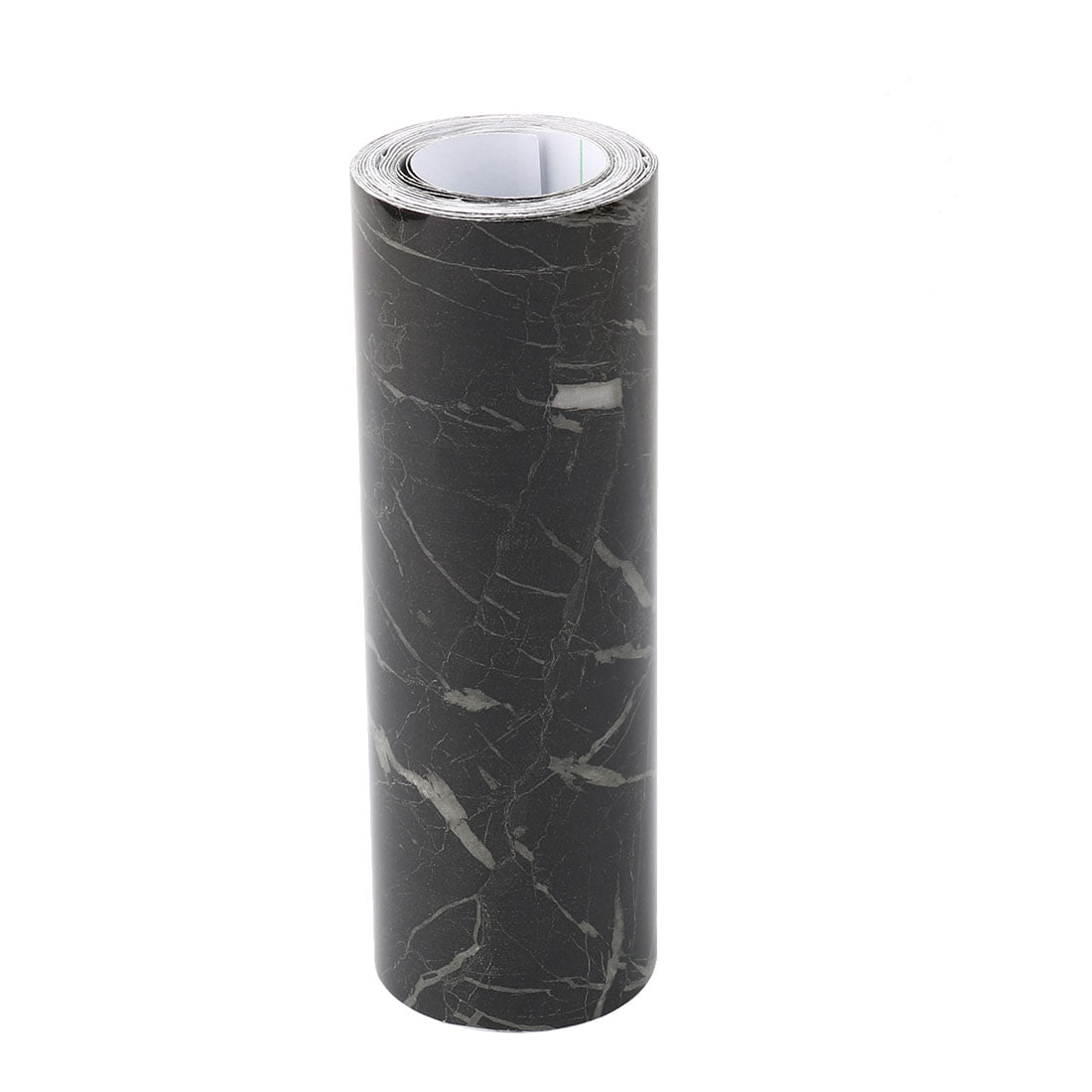 Unique Bargains Self-Adhesive Skirting Wall Border Sticker 16.4 Ft Black Marble Design