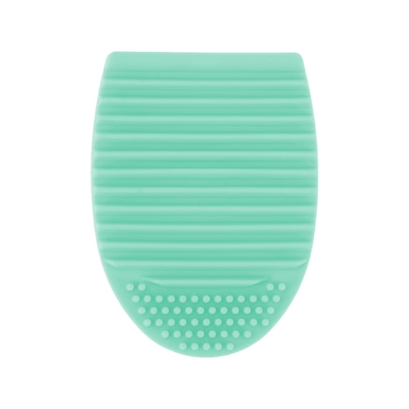 Unique Bargains Semi-oval Makeup Brush Cleaner 1 Pc Green