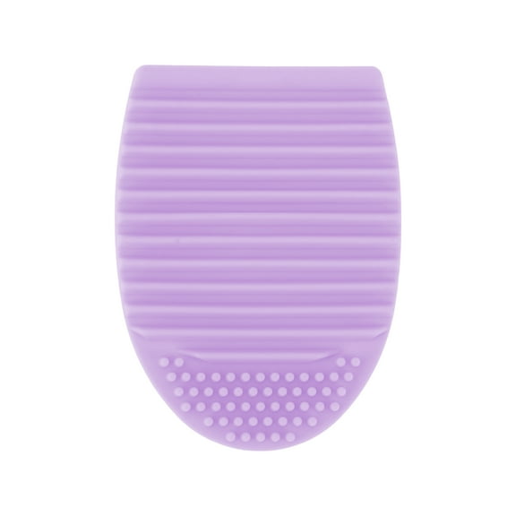 Unique Bargains Semi-oval Makeup Brush Cleaner Purple