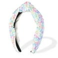 thumbnail image 1 of Sequin Headband for Women Rainbow Knotted Hair Bands Accessories Sparkly Girls Headbands White, 1 of 7