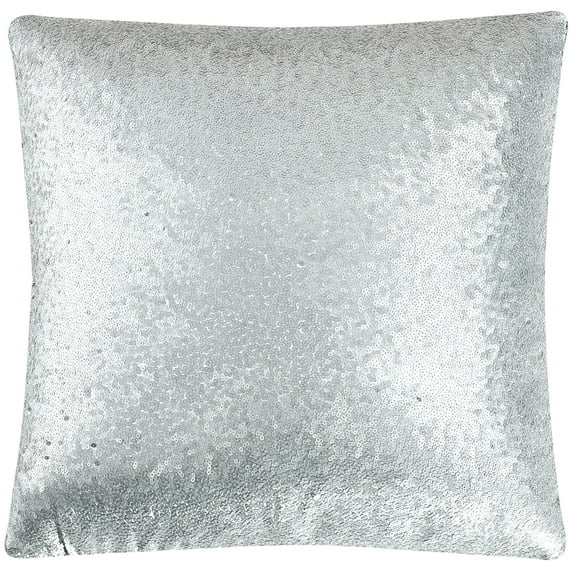 Unique Bargains Sequins Decorative Throw Pillow Covers 18" x 18" Gray