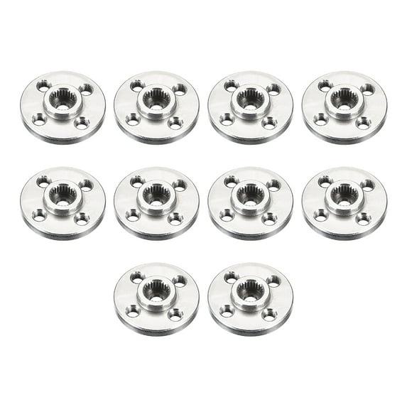 Unique Bargains Servo Arm Horn Aluminum 25T Silver 10pcs