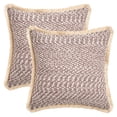 thumbnail image 1 of Unique Bargains Set of 2 Boho Soft Square Throw Pillow Covers for Couch Dark Brown, 1 of 7