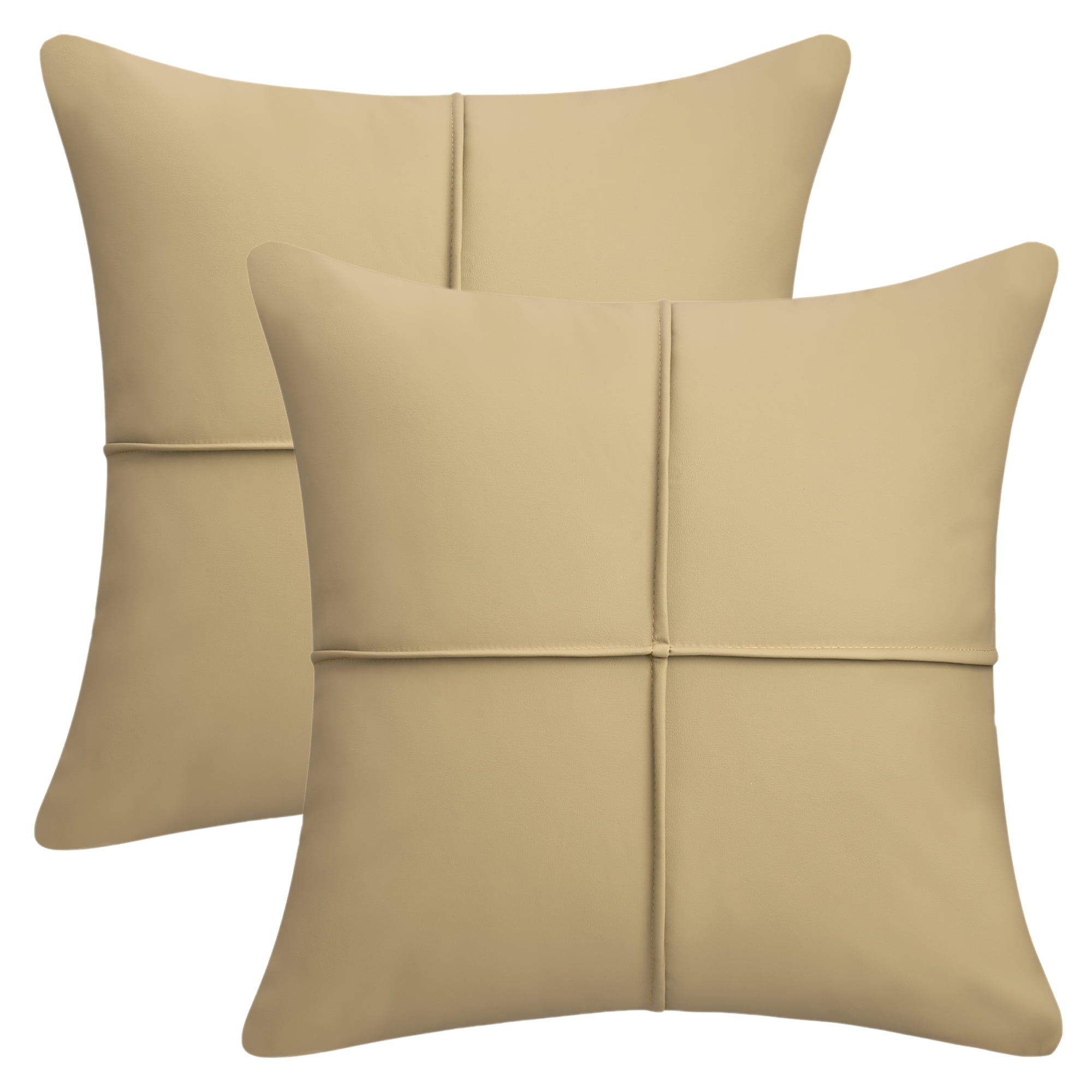 Unique Bargains Set of 2 Square Throw Pillow Covers Decorative Cases Green