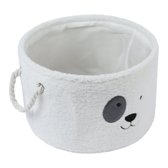 Unique Bargains Set of 3 Cotton Storage Bins with Handles Gray 13*8.1in