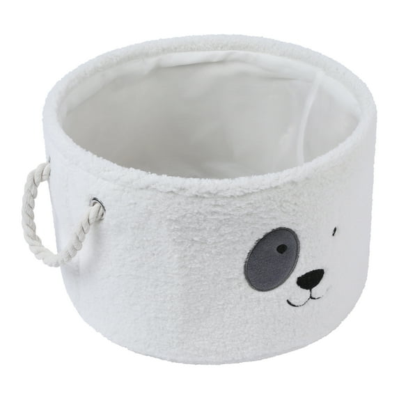 Unique Bargains Set of 3 Cotton Storage Bins with Handles Gray 13*8.1in