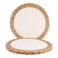 thumbnail image 1 of Unique Bargains Set of 4 Placemats for Dining Table Decor Table Mats Beige 14x14in, 1 of 7