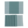 thumbnail image 1 of Unique Bargains Set of 6 Easy Clean Placemats for Kitchen Dining Table Decor Green, 1 of 7