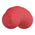 thumbnail image 1 of Unique Bargains Set of 6 Farmhouse Placemats Woven Table Mats for Kitchen Red, 1 of 6