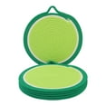thumbnail image 1 of Unique Bargains Set of 6 Farmhouse Round Woven Placemats for Dining Table Decor Green, 1 of 5