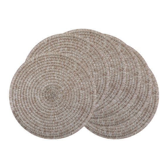 Unique Bargains Set of 6 Farmhouse Woven Placemats for Dining Table Decor Coffee