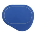 thumbnail image 1 of Unique Bargains Set of 6 Faux Leather Placemats Blue, 1 of 7