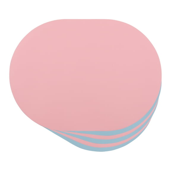 Unique Bargains Set of 6 Leather Table Placemats for Dining Table Decor Pink Blue