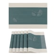 thumbnail image 1 of Unique Bargains Set of 6 Placemats for Kitchen Dining Table Decor Green, 1 of 7
