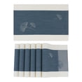 thumbnail image 1 of Unique Bargains Set of 6 Placemats for Kitchen Dining Table Decor Navy, 1 of 7
