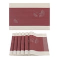 thumbnail image 1 of Unique Bargains Set of 6 Placemats for Kitchen Dining Table Decor Red, 1 of 7