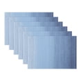 thumbnail image 1 of Unique Bargains Set of 6 Rectangle Placemats for Table Decor Dark Blue 17.7x11.8inch, 1 of 6