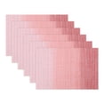 thumbnail image 1 of Unique Bargains Set of 6 Rectangle Placemats for Table Decor Pink 17.7x11.8inch, 1 of 6