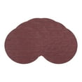 thumbnail image 1 of Unique Bargains Set of 6 Round Placemats for Kitchen Dining Table Decor Burgundy, 1 of 7