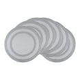 thumbnail image 1 of Unique Bargains Set of 6 Round Placemats for Kitchen Dining Table Decor Gray, 1 of 7