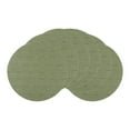 thumbnail image 1 of Unique Bargains Set of 6 Round Placemats for Kitchen Dining Table Decor Green, 1 of 7