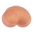 thumbnail image 1 of Unique Bargains Set of 6 Round Washable Hollow Design Placemats Bronze, 1 of 6