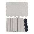 thumbnail image 1 of Unique Bargains Set of 6 Ruffle Placemats for Kitchen Dining Table Decor Cream, 1 of 7
